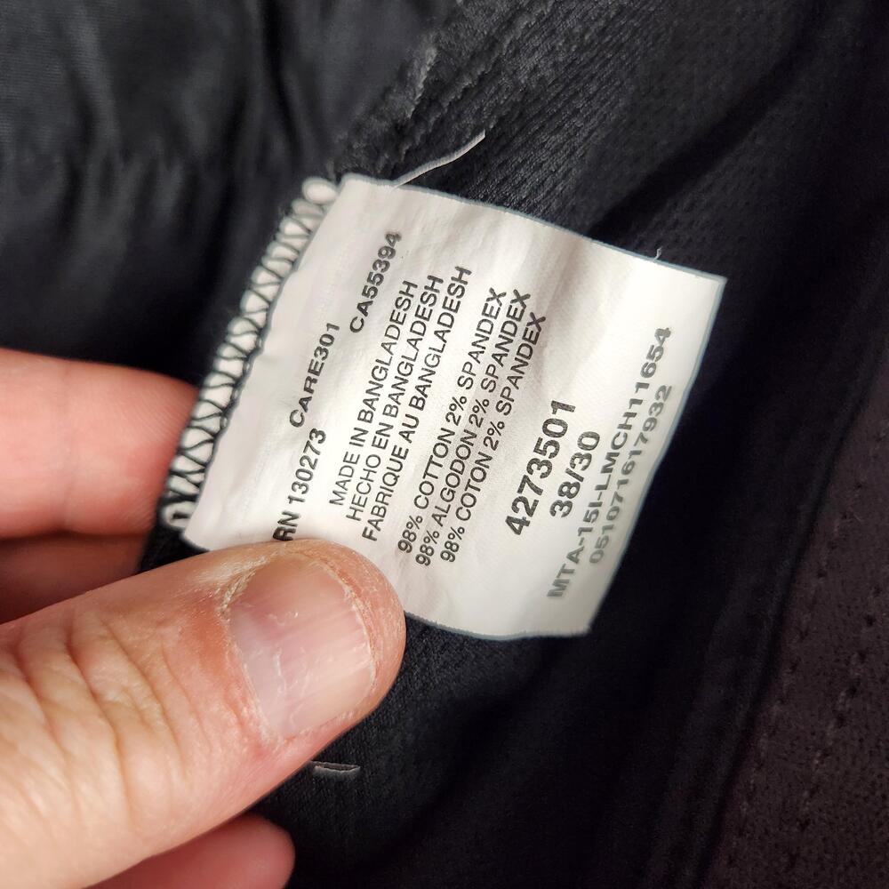 Lee Extreme Comfort Pants Mens 38x30 Black Stretch Chino Casual Straight Leg - Picture 11 of 12